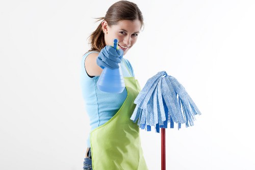 Carpet cleaning team sorting recyclable materials in Turnpike Lane
