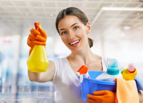 Close view of professional carpet extraction during cleaning