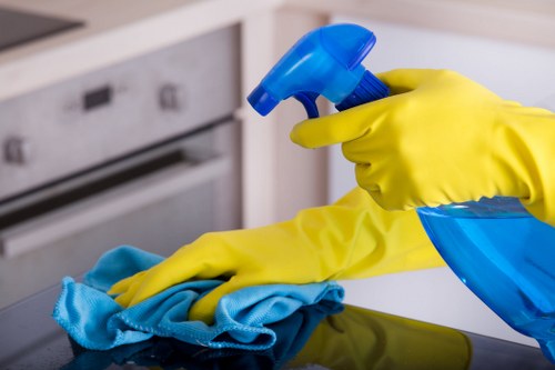Professional carpet cleaners in Turnpike Lane working on a clean residential carpet