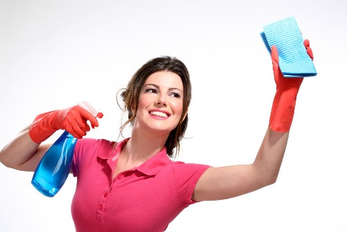 Deep steam cleaning removing stains from carpet fibres
